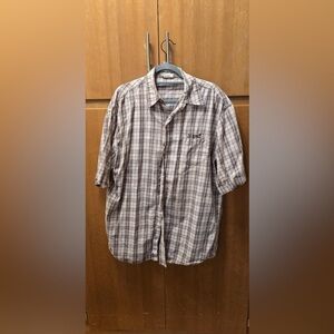 G-Unit Heavy Weight Men’s XL Plaid Button-Up Short Sleeve Shirt‎
